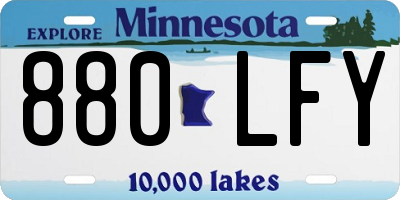 MN license plate 880LFY