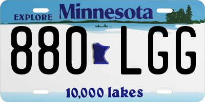 MN license plate 880LGG