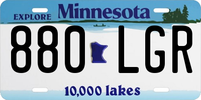 MN license plate 880LGR