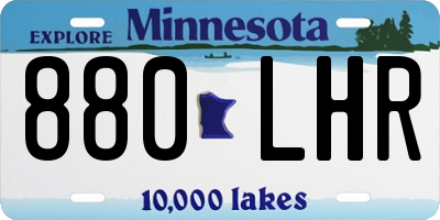 MN license plate 880LHR