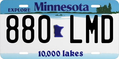 MN license plate 880LMD
