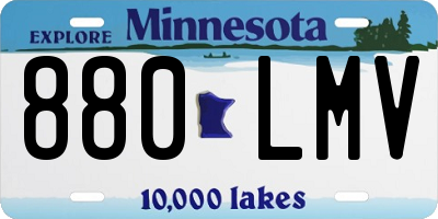MN license plate 880LMV