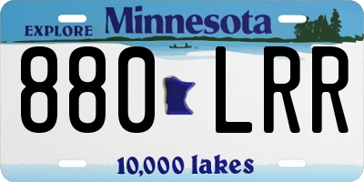 MN license plate 880LRR