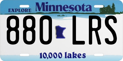 MN license plate 880LRS