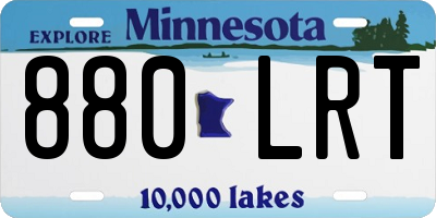 MN license plate 880LRT