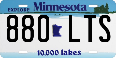 MN license plate 880LTS