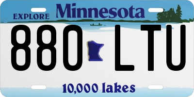 MN license plate 880LTU