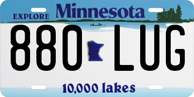 MN license plate 880LUG