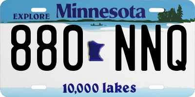MN license plate 880NNQ