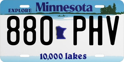MN license plate 880PHV