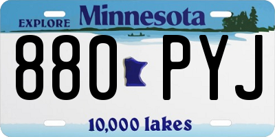 MN license plate 880PYJ