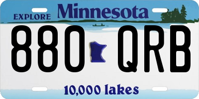 MN license plate 880QRB