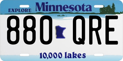 MN license plate 880QRE