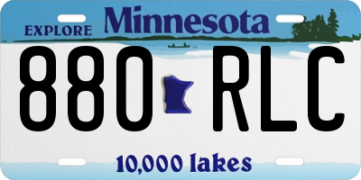 MN license plate 880RLC