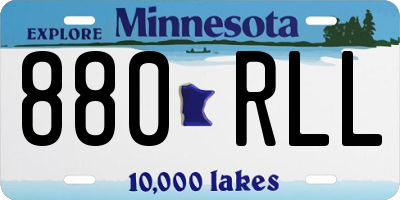 MN license plate 880RLL