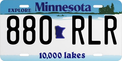 MN license plate 880RLR