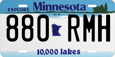 MN license plate 880RMH