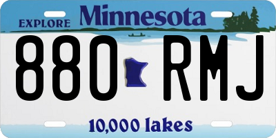 MN license plate 880RMJ