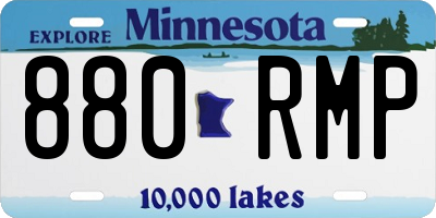 MN license plate 880RMP
