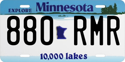 MN license plate 880RMR