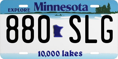 MN license plate 880SLG