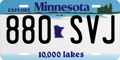 MN license plate 880SVJ
