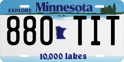 MN license plate 880TIT