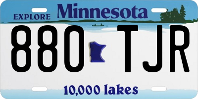 MN license plate 880TJR