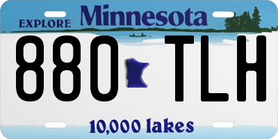 MN license plate 880TLH