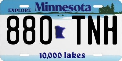 MN license plate 880TNH