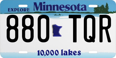 MN license plate 880TQR