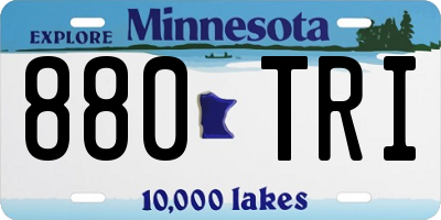 MN license plate 880TRI