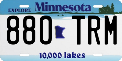 MN license plate 880TRM