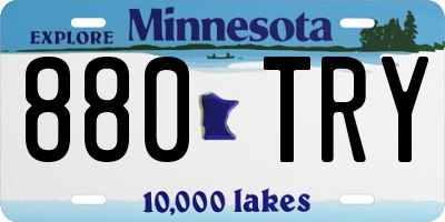 MN license plate 880TRY