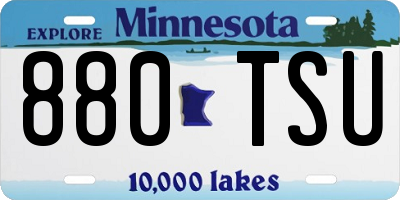 MN license plate 880TSU