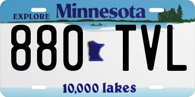 MN license plate 880TVL