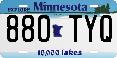 MN license plate 880TYQ