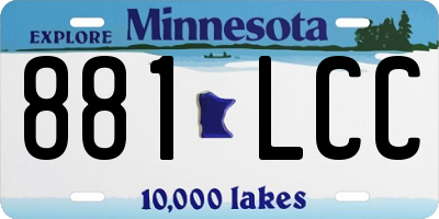 MN license plate 881LCC