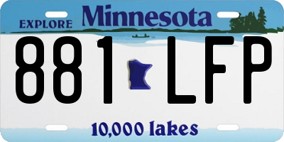 MN license plate 881LFP