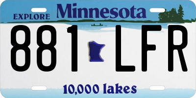 MN license plate 881LFR