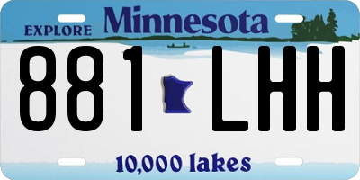 MN license plate 881LHH