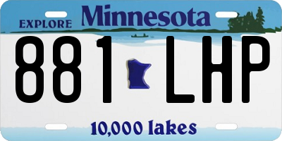 MN license plate 881LHP