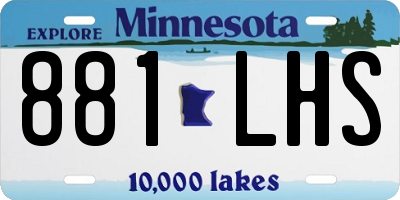 MN license plate 881LHS