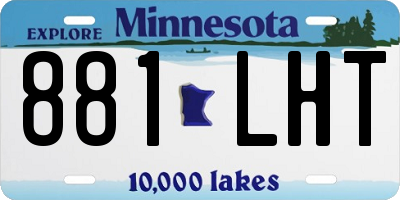 MN license plate 881LHT