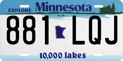 MN license plate 881LQJ