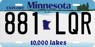 MN license plate 881LQR