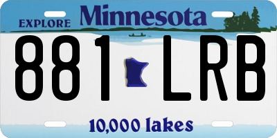 MN license plate 881LRB