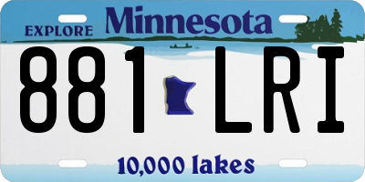 MN license plate 881LRI