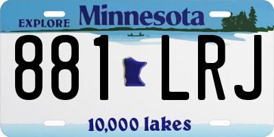 MN license plate 881LRJ