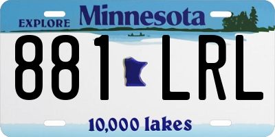 MN license plate 881LRL